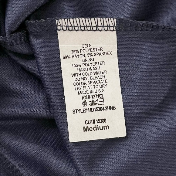 Pinkblush Maternity Navy Stripped Soft Mini Dress - Picture 6 of 6